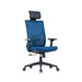 RFG Ergonomic chair Snow Black HB dark blue seat dark blue backrest - Офис столове<<<За офиса<<<ZoraSite