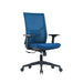 RFG Ergonomic chair Snow Black W dark blue seat dark blue backrest - Офис столове<<<За офиса<<<ZoraSite