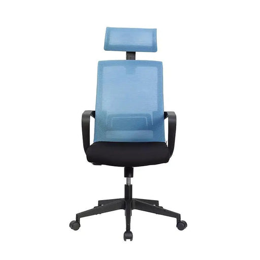 RFG Executive chair Smart HB damask and mesh black seat light blue back - Офис столове<<<За офиса<<<ZoraSite