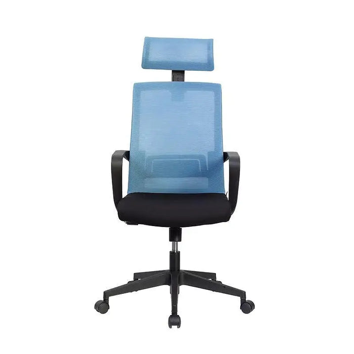 RFG Executive chair Smart HB damask and mesh black seat light blue back - Офис столове<<<За офиса<<<ZoraSite