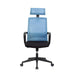 RFG Executive chair Smart HB damask and mesh black seat light blue back - Офис столове<<<За офиса<<<ZoraSite