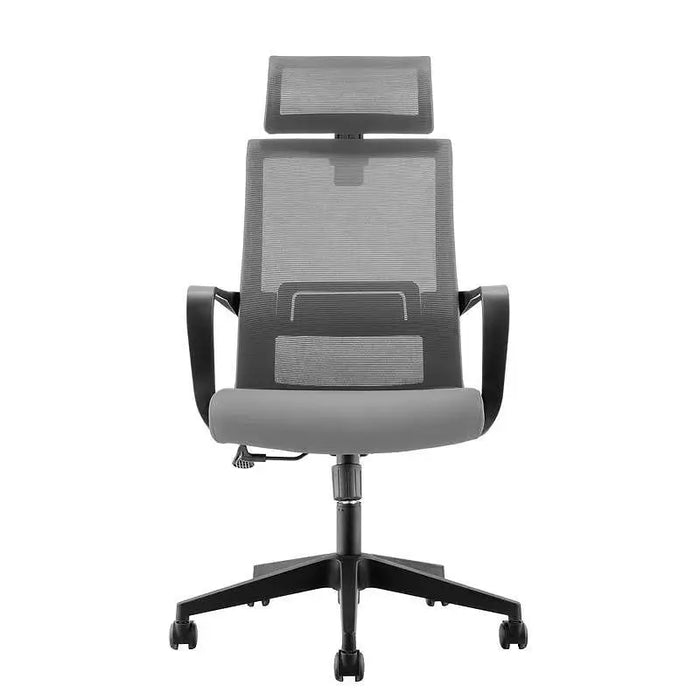 RFG Executive chair Smart HB damask and mesh dark gray seat gray back - Офис столове<<<За офиса<<<ZoraSite