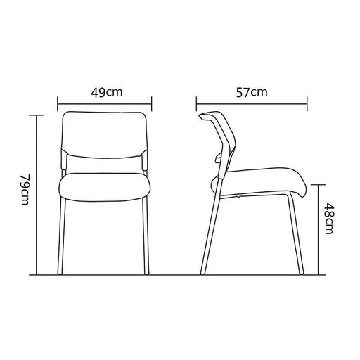RFG Visitor chair Evo 4L M black 5 pieces in a set - Офис столове<<<За офиса<<<ZoraSite