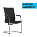 RFG Visitor chair Snow Black M black seat black backrest 2 pieces - Офис столове<<<За офиса<<<ZoraSite