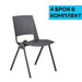 RFG Visitor’s chair Sweet Black black 4 pieces in a set - Офис столове<<<За офиса<<<ZoraSite