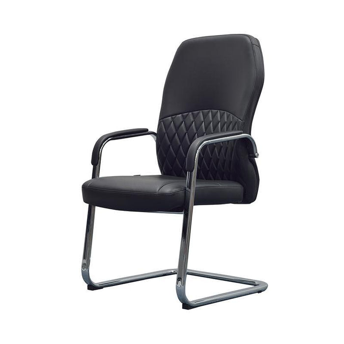 RFG Visitor chair CRONO M, eco-leather, black, 2 pieces in a set