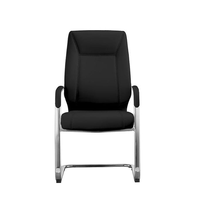RFG Visitor's chair VINCI M, eco-leather, black