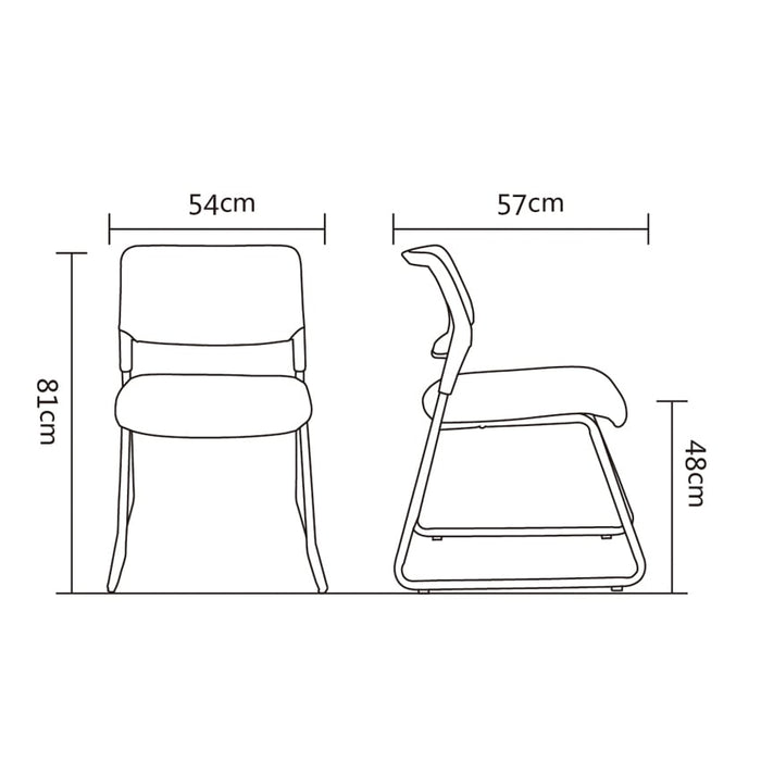 RFG Visitor chair Evo 4S M, gray