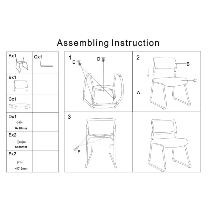 RFG Visitor chair Evo 4S M, blue
