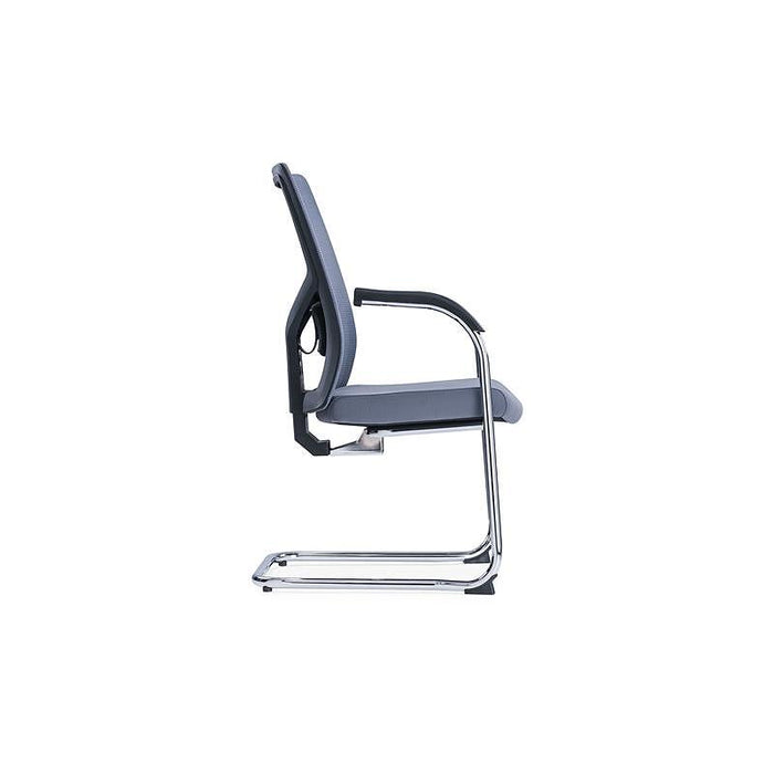 RFG Visitor chair Snow Black M, light gray seat, light gray backrest, 2 pieces
