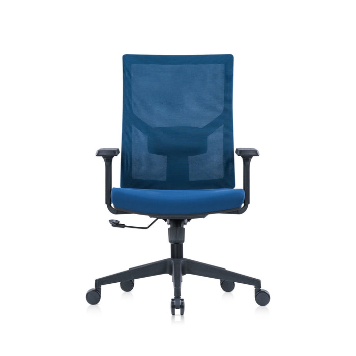 RFG Ergonomic chair Snow Black W, dark blue seat, dark blue backrest