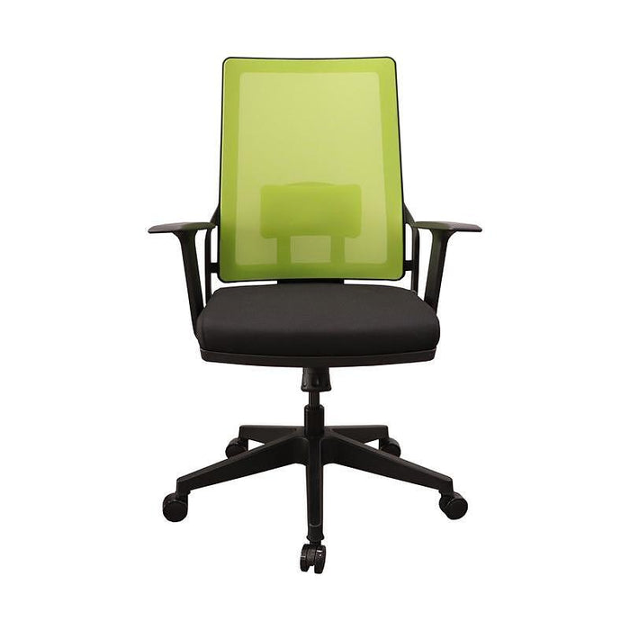 RFG Task chair Trento 02 W, black seat, green backrest