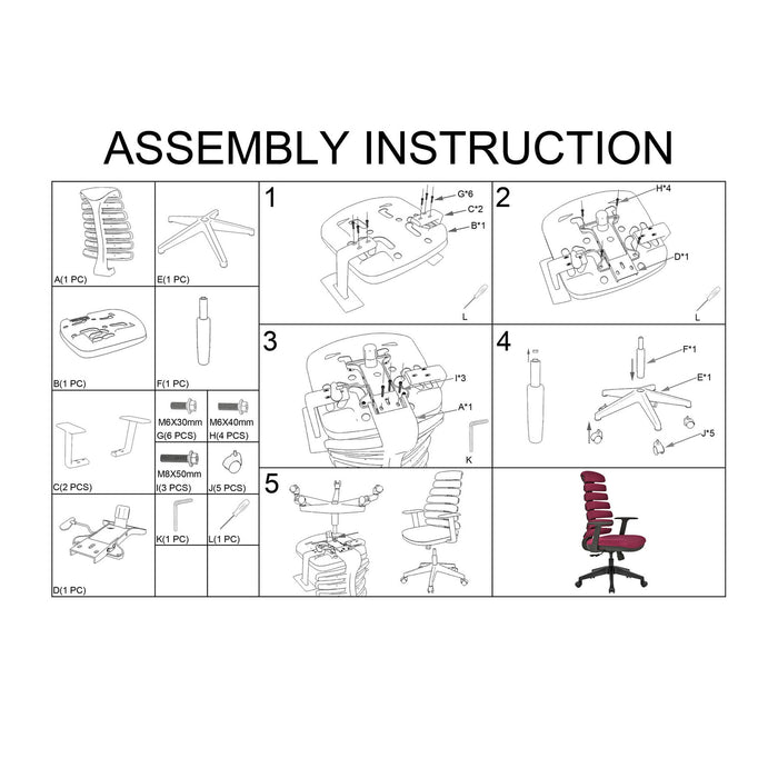 RFG Director's chair Spike 13 HB, purple