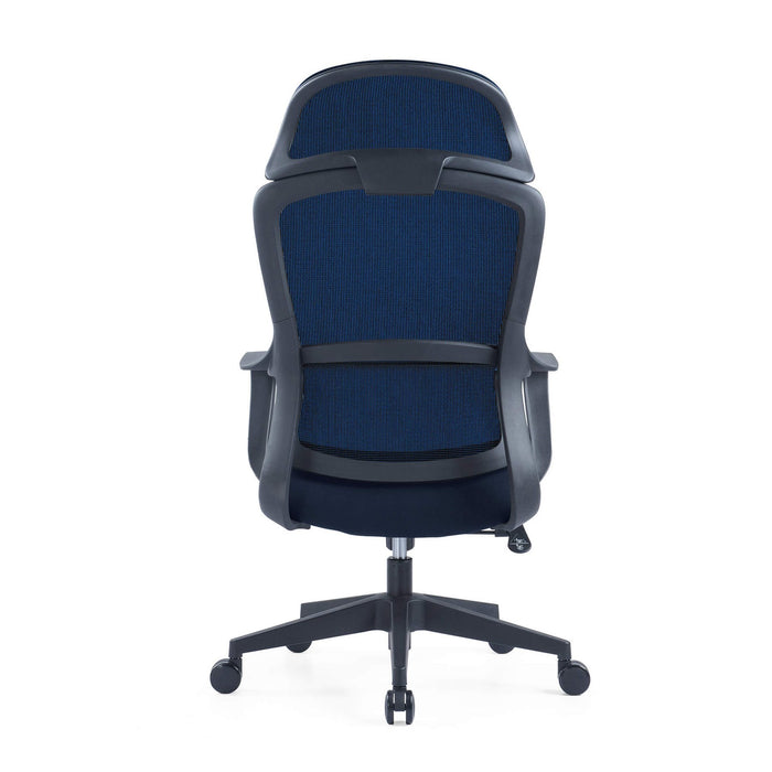 RFG Director's chair Best HB, damask and mesh, dark blue seat, dark blue back