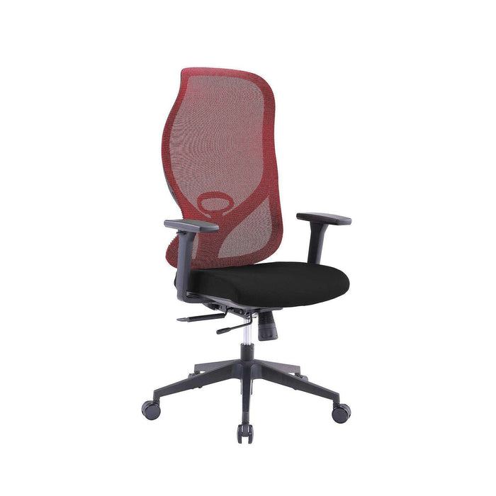 RFG Ergonomic chair STAR HB, black seat, red backrest