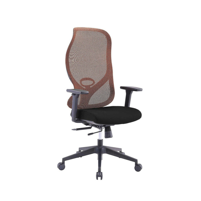 RFG Ergonomic chair STAR HB, black seat, orange backrest