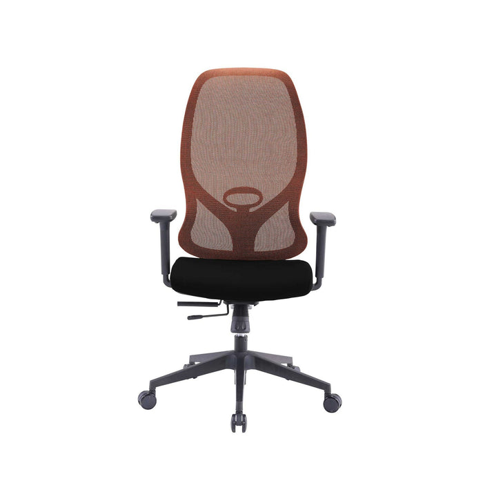 RFG Ergonomic chair STAR HB, black seat, orange backrest