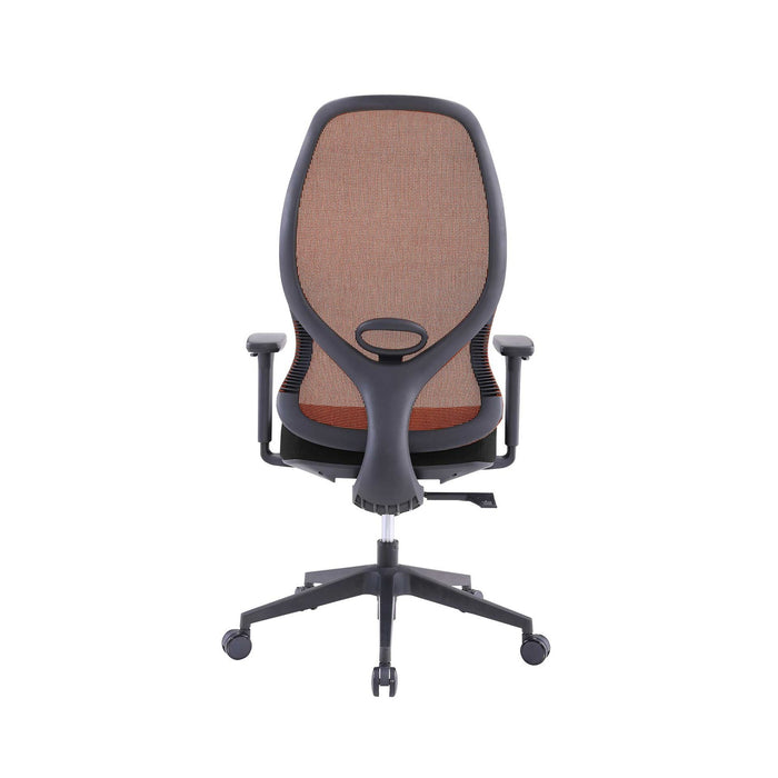 RFG Ergonomic chair STAR HB, black seat, orange backrest