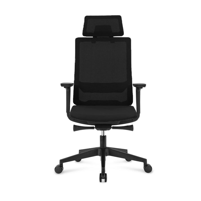 RFG Meteor X Black HB ergonomic chair, black seat, black back