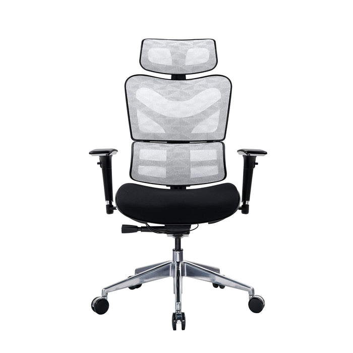 RFG Ergonomic chair TECH@GAMES, black seat, white-black backrest