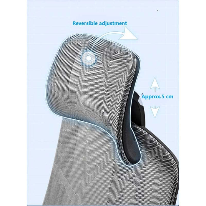RFG Artur HB ergonomic chair, dark gray seat, black backrest