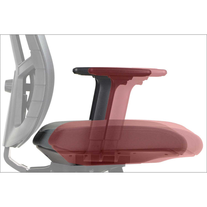 RFG Artur HB ergonomic chair, dark gray seat, black backrest