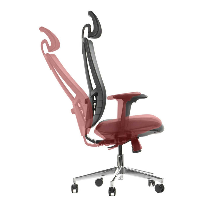 RFG Artur HB ergonomic chair, dark gray seat, black backrest