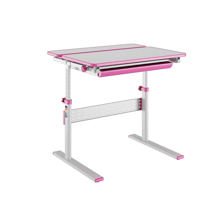 RFG Height-adjustable desk Ergo Kids, children's, 800 x 660 x 540-760 mm, pink