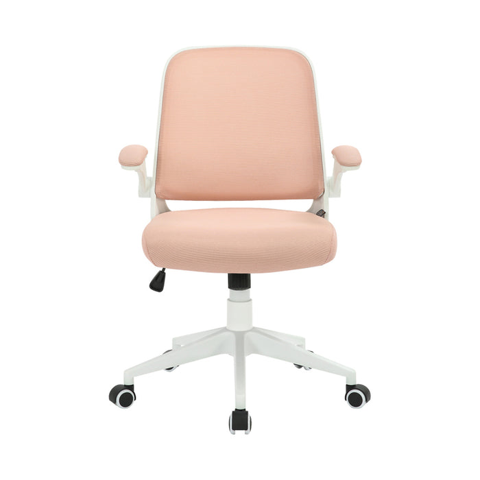 OFFICE CHAIR RFG PRETTY WHITE W PINK