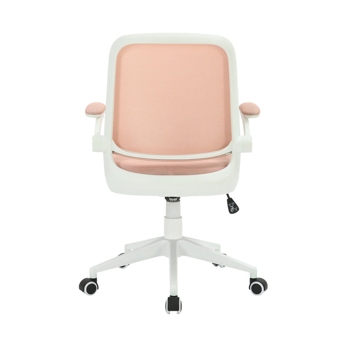 OFFICE CHAIR RFG PRETTY WHITE W PINK