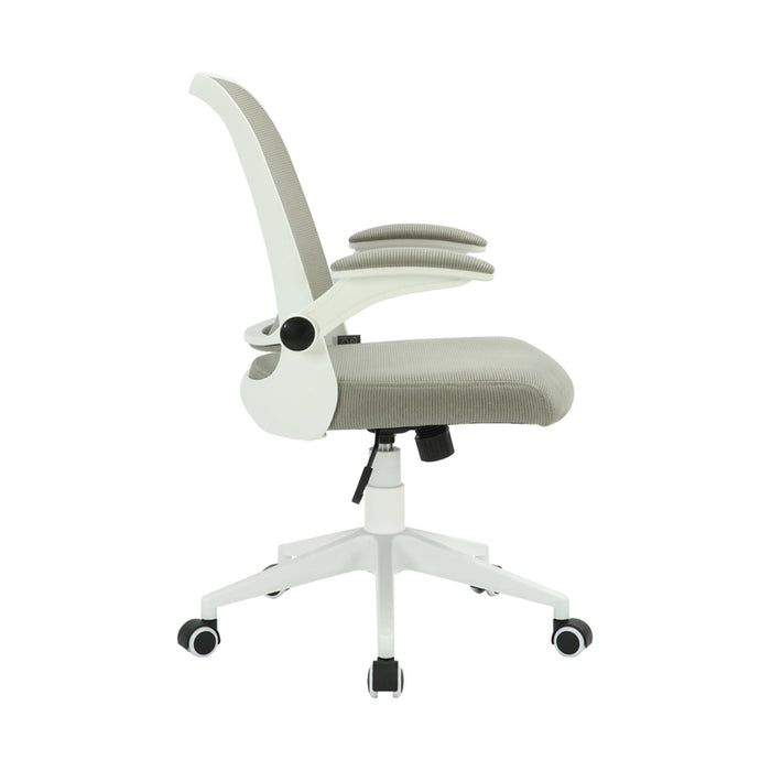OFFICE CHAIR RFG PRETTY WHITE W GRAY