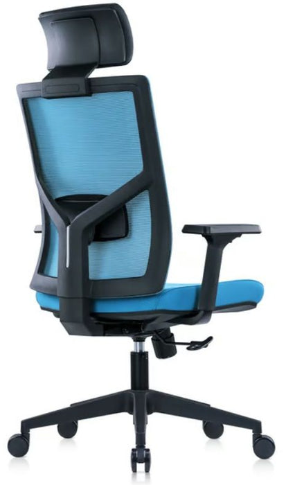 RFG Director's chair Snow Black HB, light blue seat, light blue back