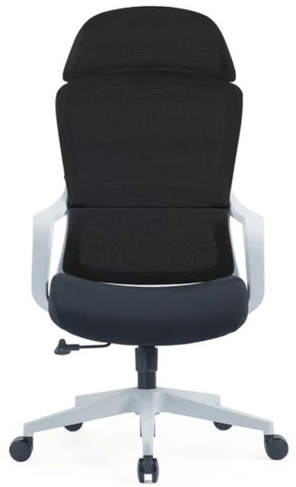 RFG Director's chair Best HB Gray, damask and mesh, black seat, black back