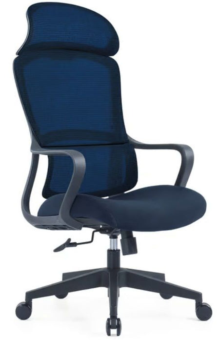 RFG Director's chair Best HB, damask and mesh, dark blue seat, dark blue back