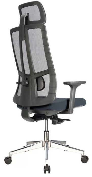 RFG Artur HB ergonomic chair, dark gray seat, black backrest
