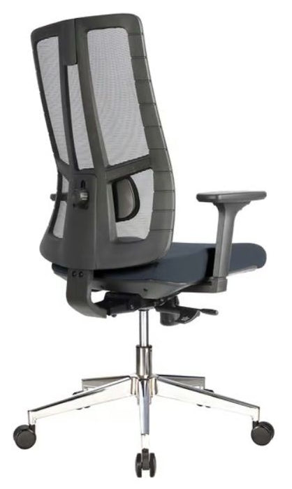 RFG Artur W ergonomic chair, dark gray seat, black backrest