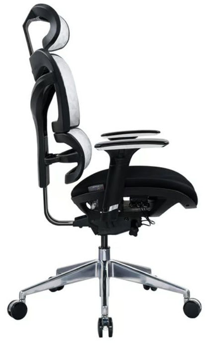 RFG Ergonomic chair TECH@GAMES, black seat, white-black backrest