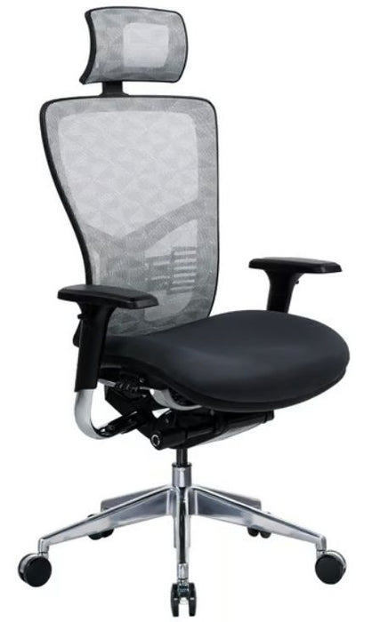 RFG Ergonomic chair TECH@PRO, black seat, white-black backrest