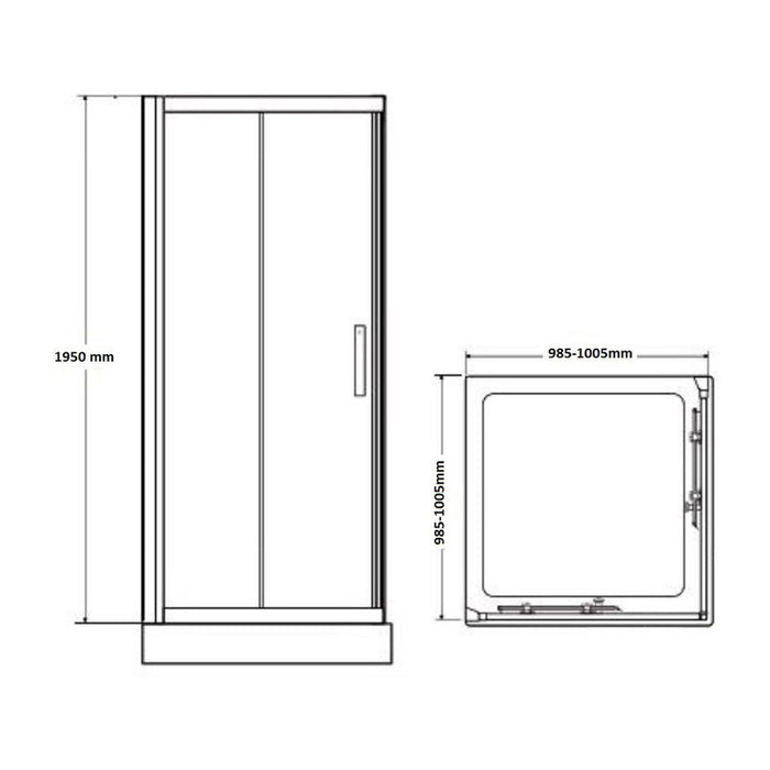 SHOWER CABIN 100X100 RGC BELLA S