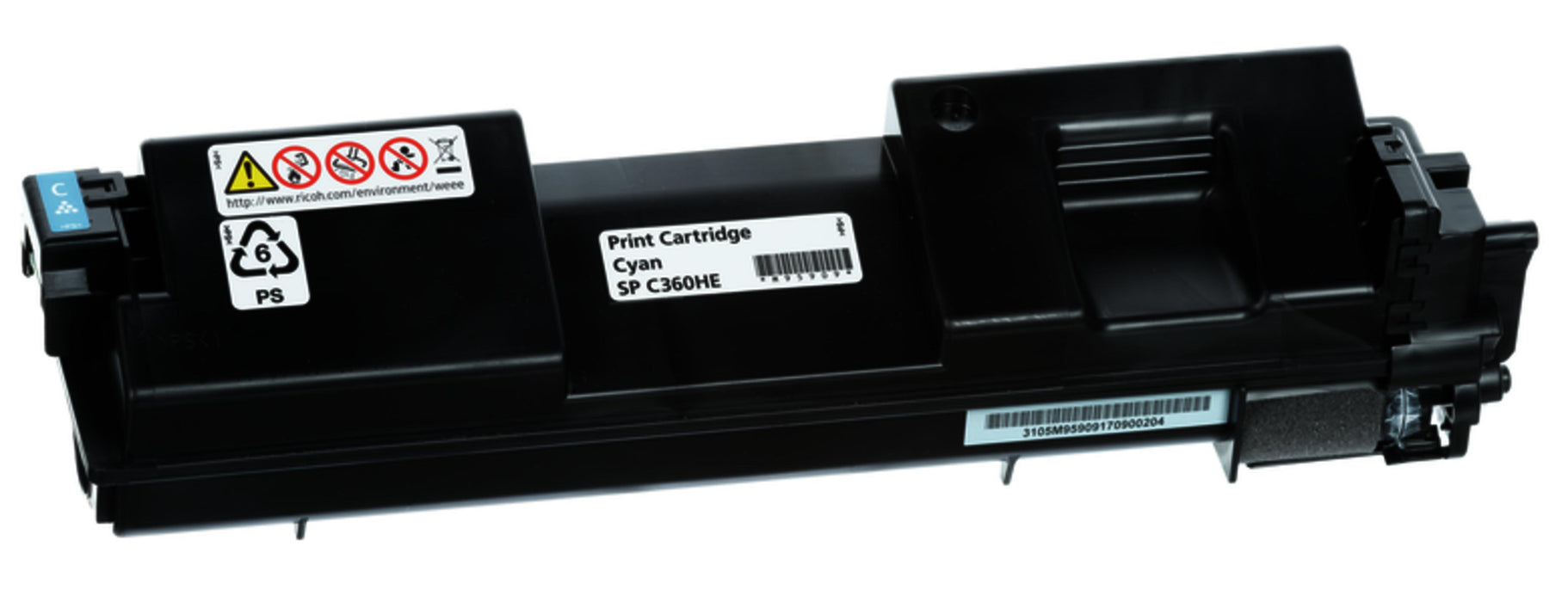 Toner cartridge Ricoh SPC360HE, 5000 copies, Cyan
