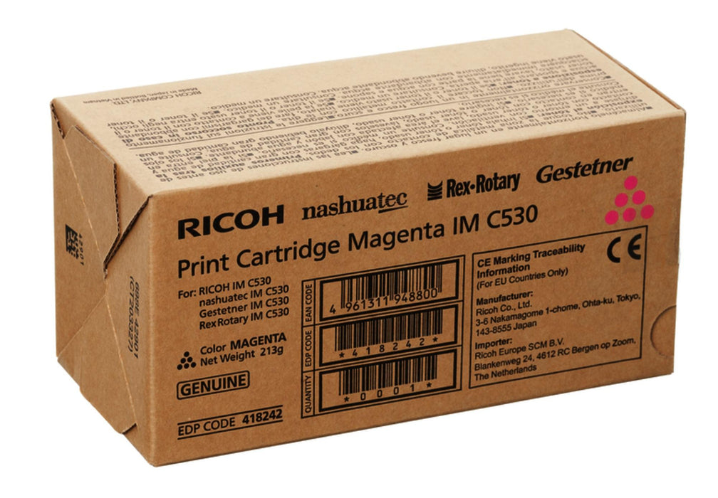 Toner cartridge RICOH IM C530FB, 18000 copies, Magenta