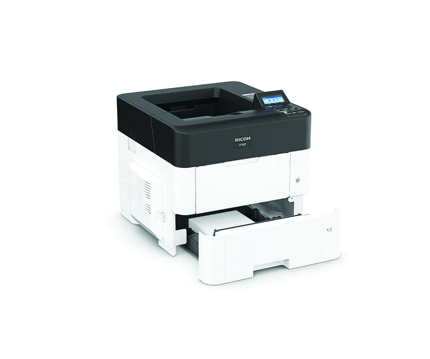 Laser printer RICOH P 801, A4, 60 ppm, USB 2.0, LAN, NFC, Starter toner 11000 pages.