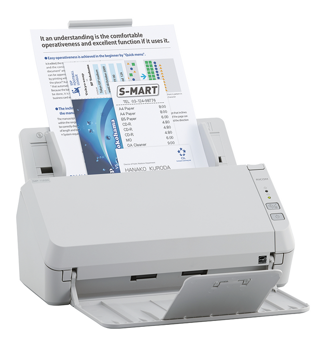 Scanner Ricoh SP1120N, A4, Duplex, ADF USB 3.2, Gigabit LAN, 20ppm