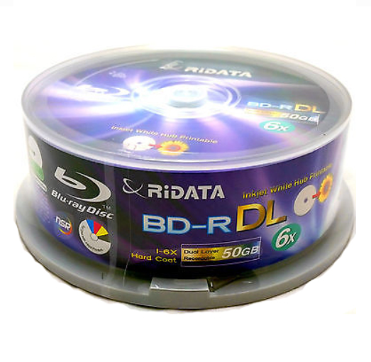 RiDATA BD-R 50Gb 4X (Printable) - 15 pcs. in a spindle