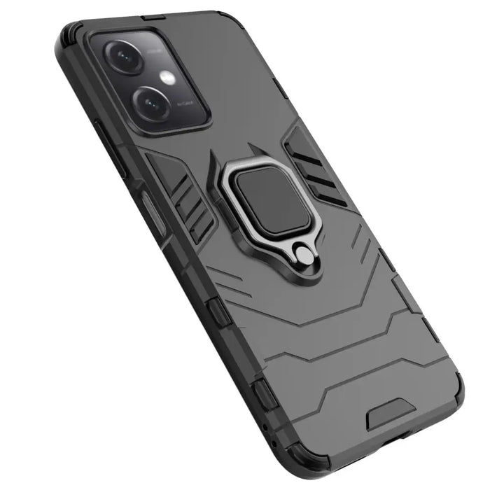 Ring Armor Case for Xiaomi Redmi Note 12 5G / Poco X5 5G Armor Cover Magnetic Holder Ring Black - Cell phone cases