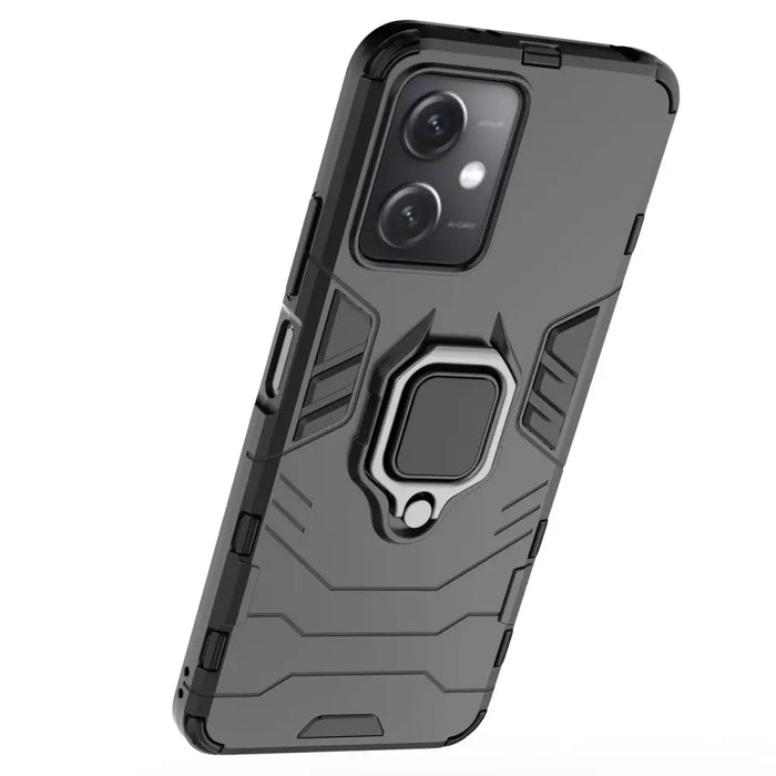 Ring Armor Case for Xiaomi Redmi Note 12 5G / Poco X5 5G Armor Cover Magnetic Holder Ring Black - Cell phone cases