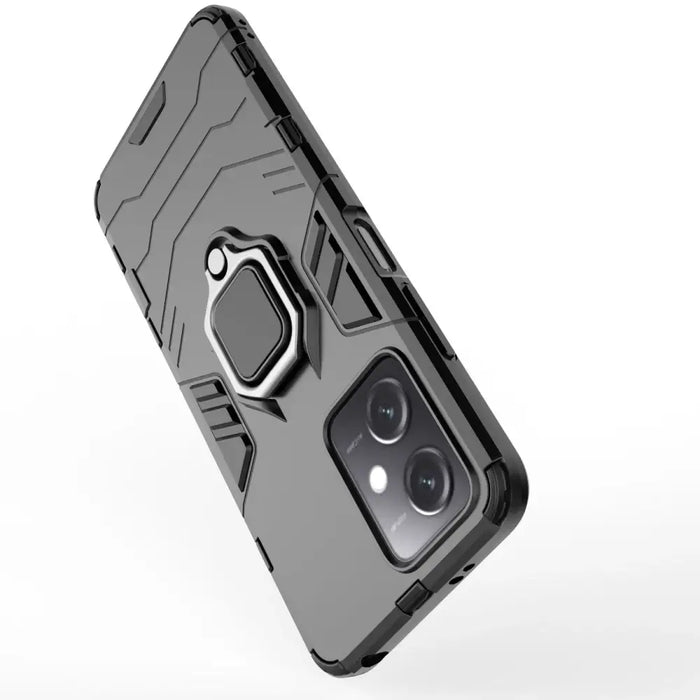 Ring Armor Case for Xiaomi Redmi Note 12 5G / Poco X5 5G Armor Cover Magnetic Holder Ring Black - Cell phone cases
