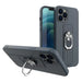 Ring Case silicone case with a finger grip and base for Samsung Galaxy S21 FE blue - Cell phone cases