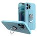 Ring Case silicone case with finger grip and stand for iPhone 12 mini light blue - Cell phone cases