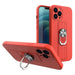 Ring Case silicone case with finger grip and stand for iPhone 13 mini red - Cell phone cases and covers<<<HurtelXML